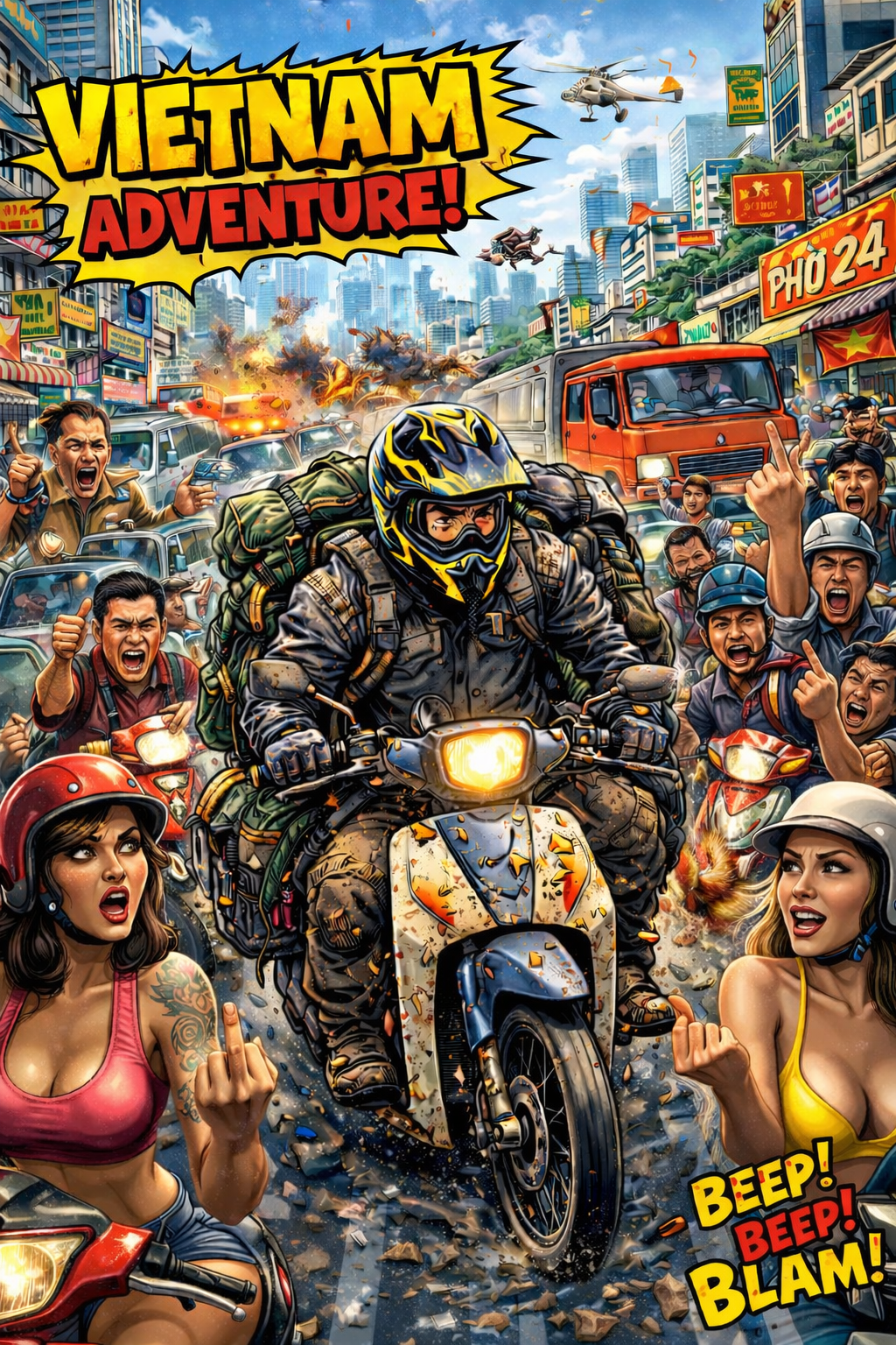 Vietnam Adventure Motorcycle Tours poster